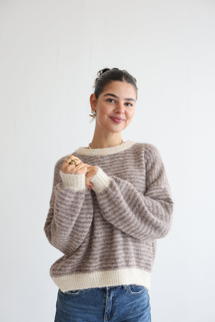 Gestreifter Pullover Moodline Knit