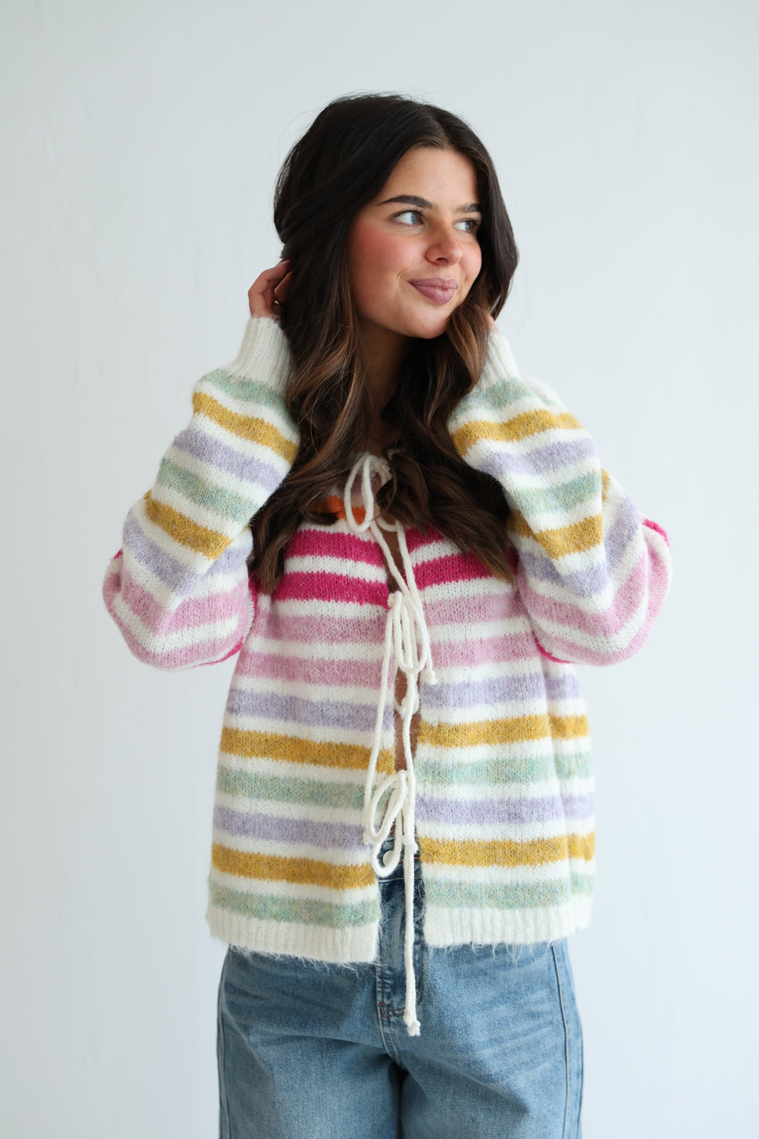 Rainbow Stripe Cardigan