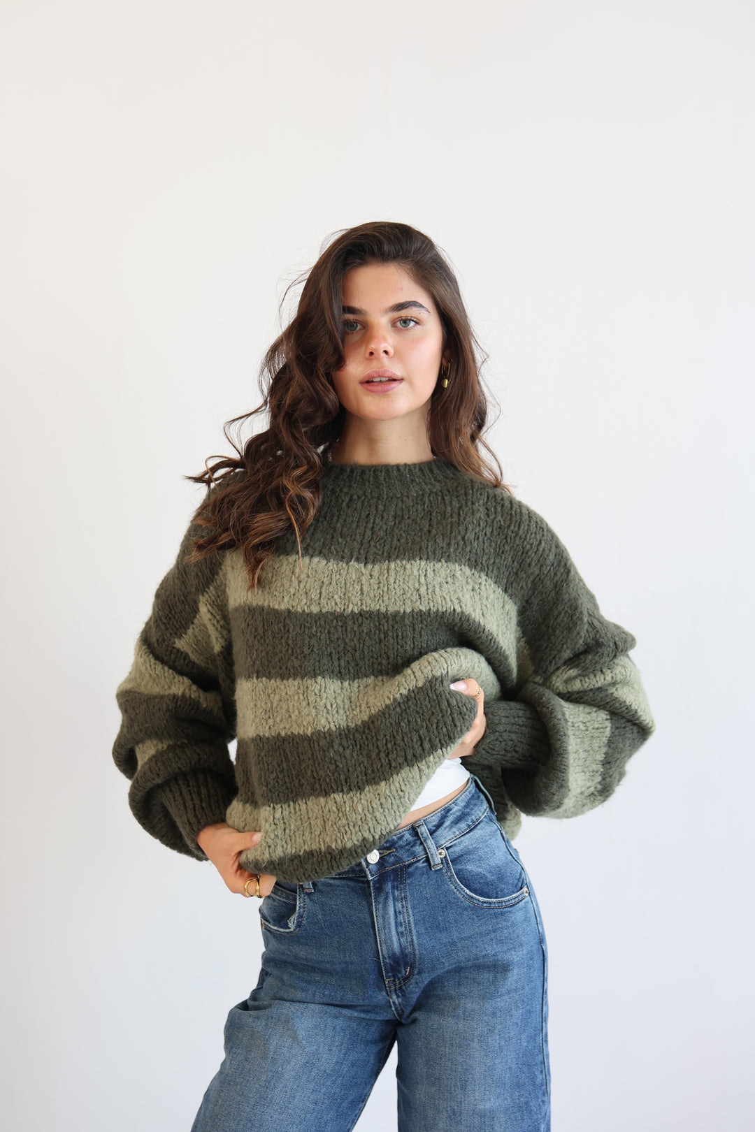 Fluffy Blockstripes Pullover Hannah