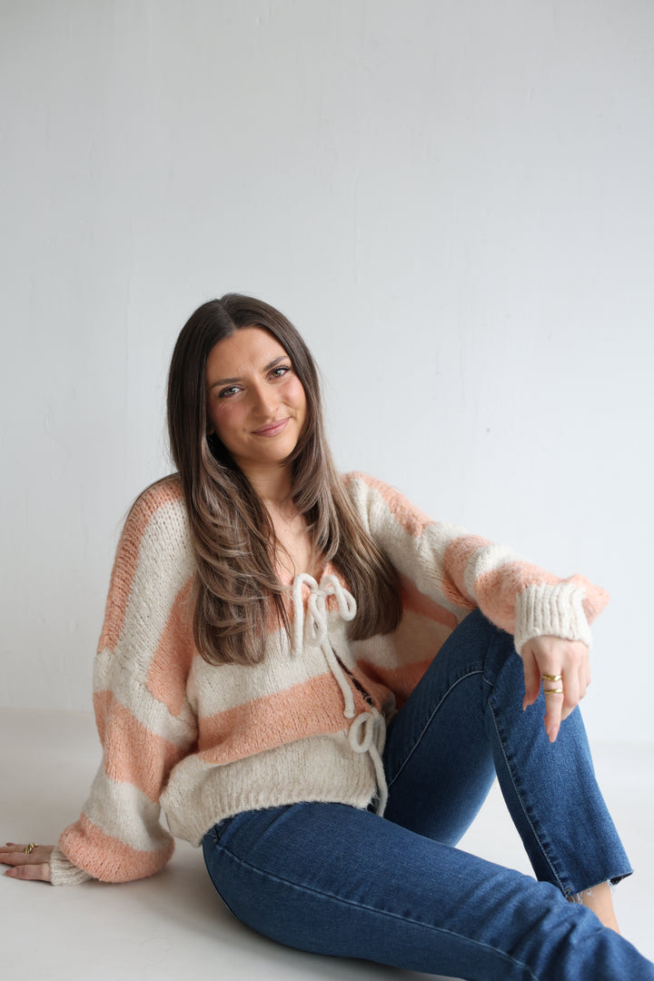 Gestreifter Cardigan Luana