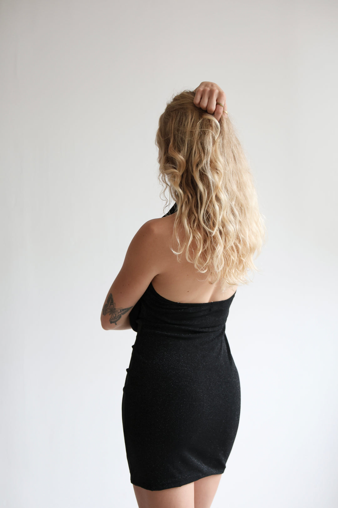 Kleid mit Wasserfallausschnitt Savannah