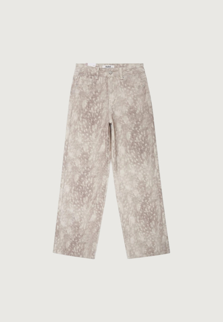 Animal Print Denim Jeans