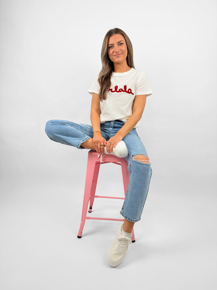 Boyfriend Jeans mit Riss (W3602)