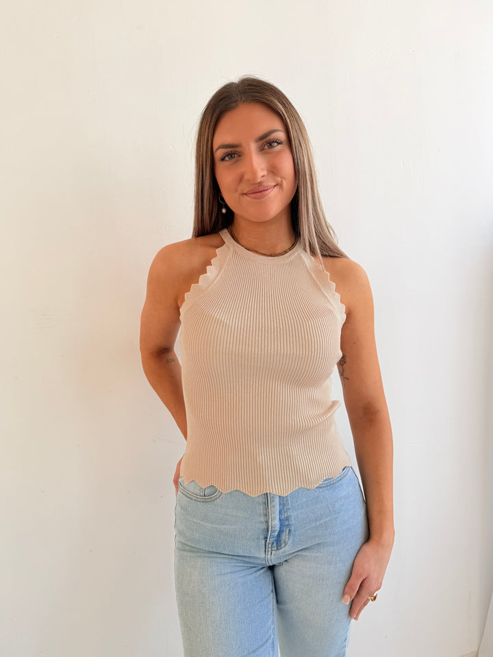 Top mit Rippenmuster Lea