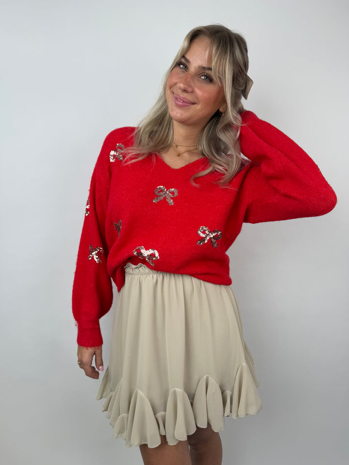 Pullover Glitter Bows