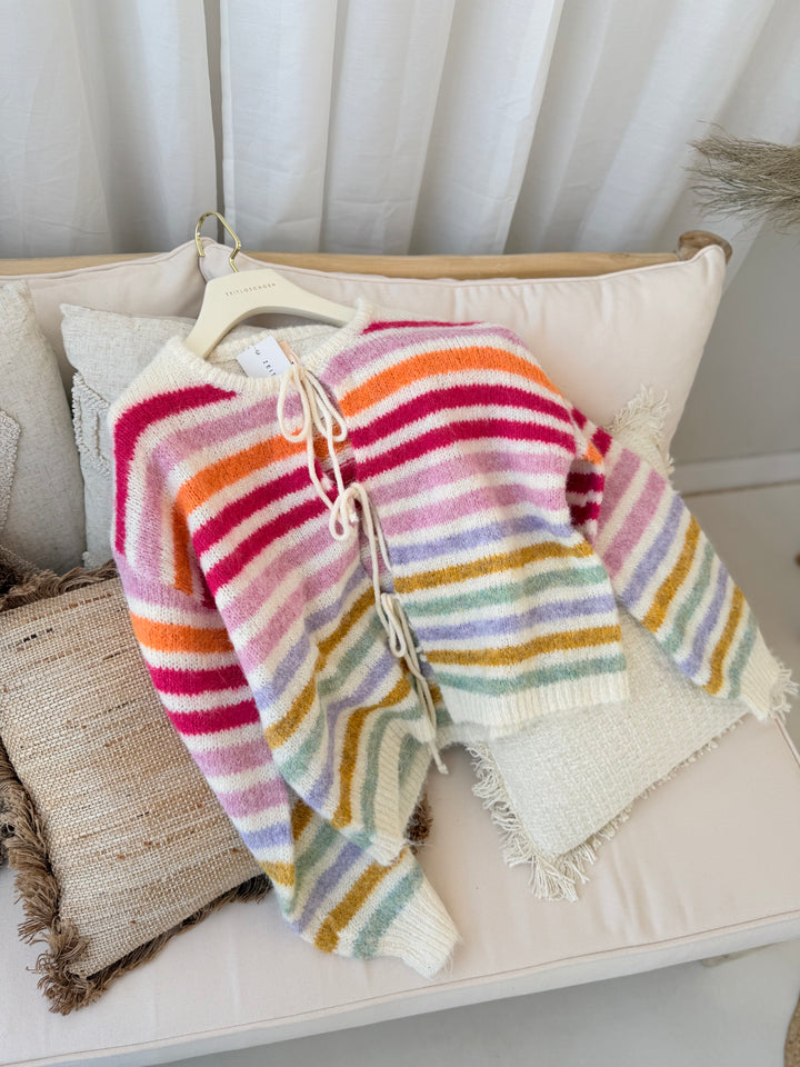 Gestreifter Cardigan Valencia