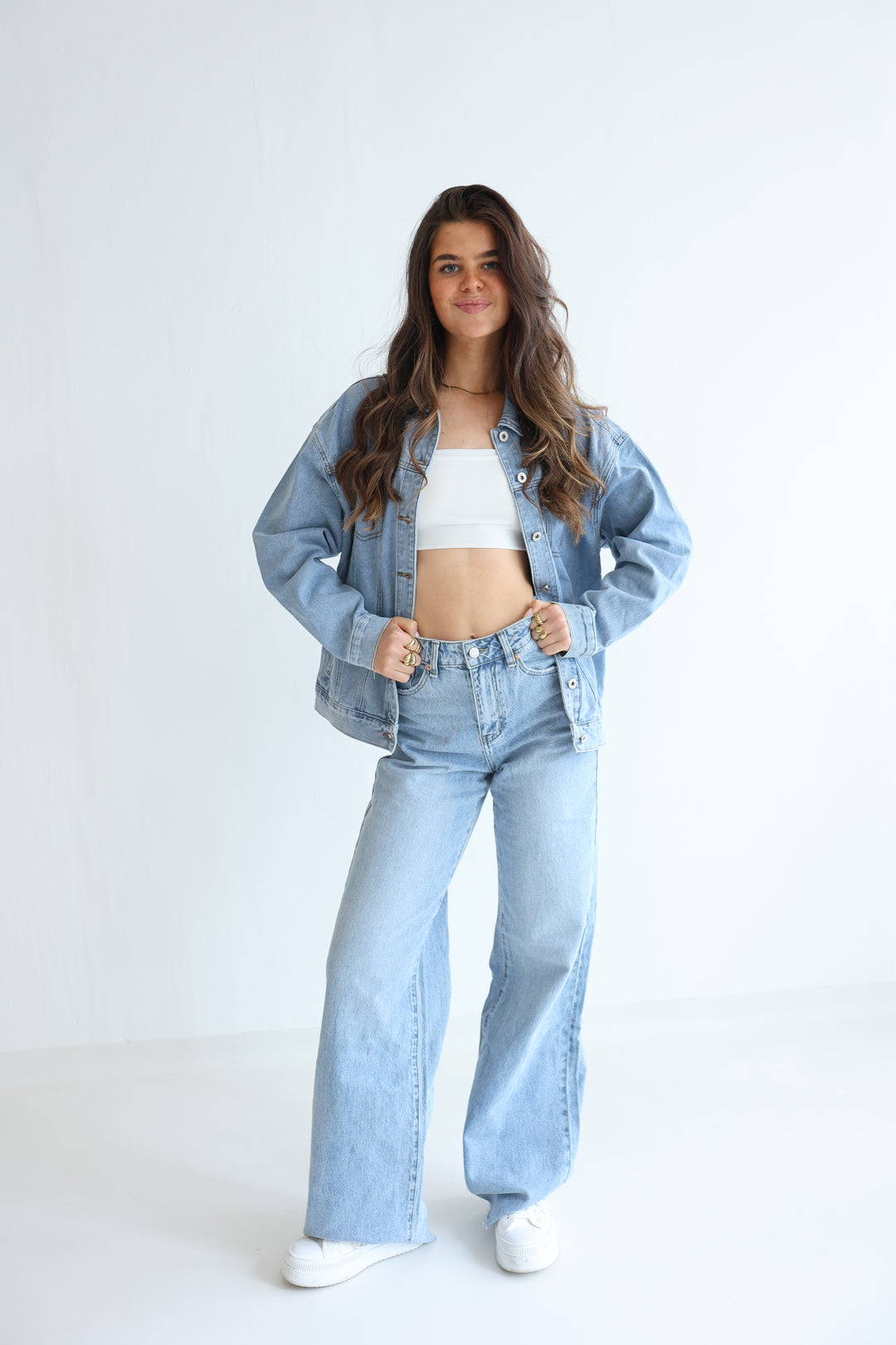 Palm Breeze Denim Jacket