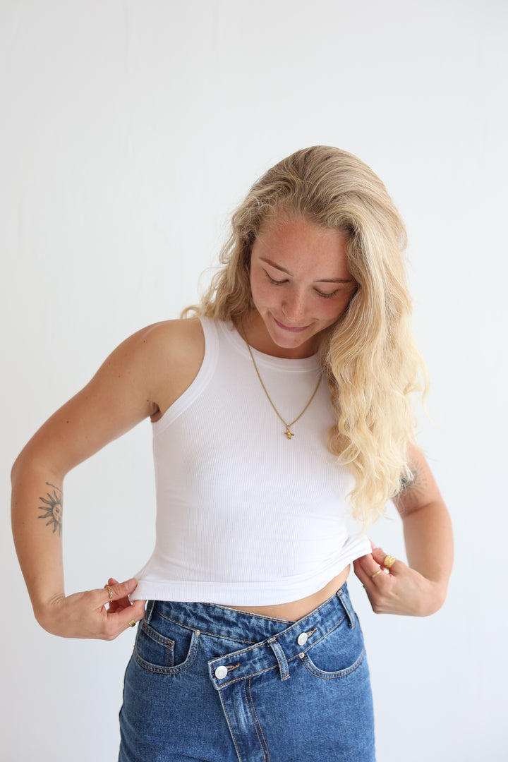 Slim Fit Ribbed Tanktop