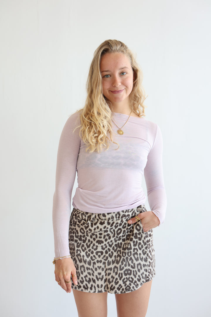 Leopard Print Skort