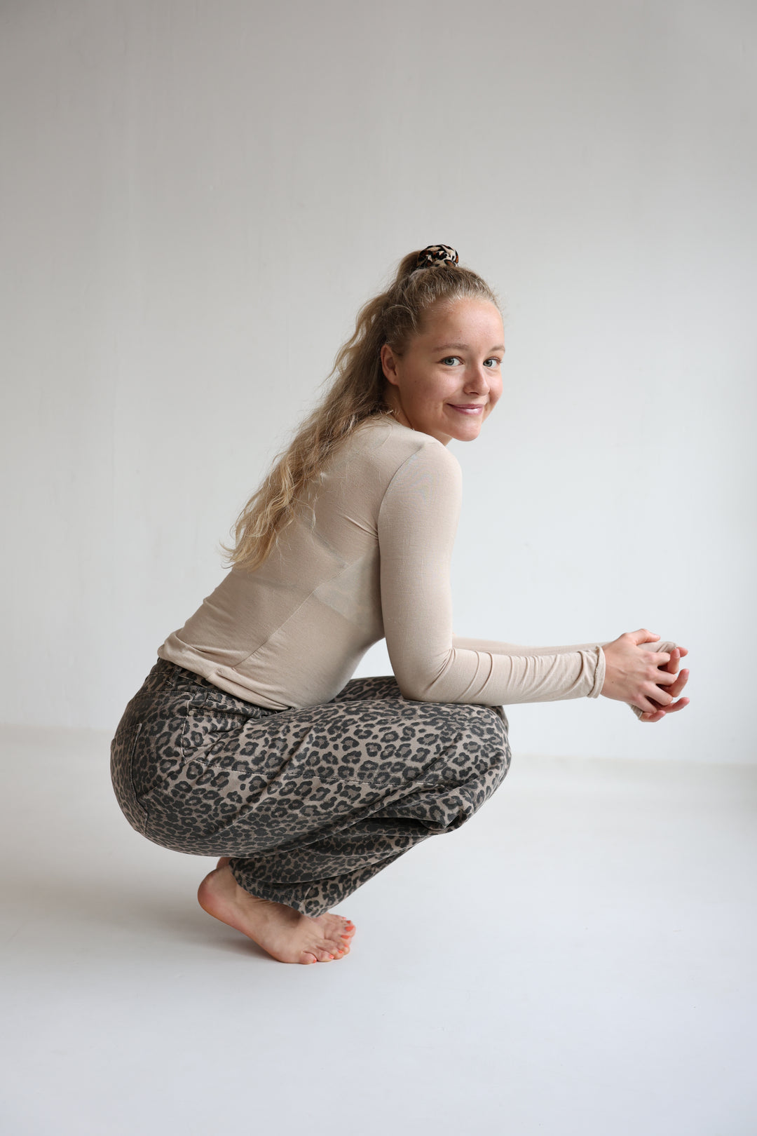 Barrel Jeans Wild Print