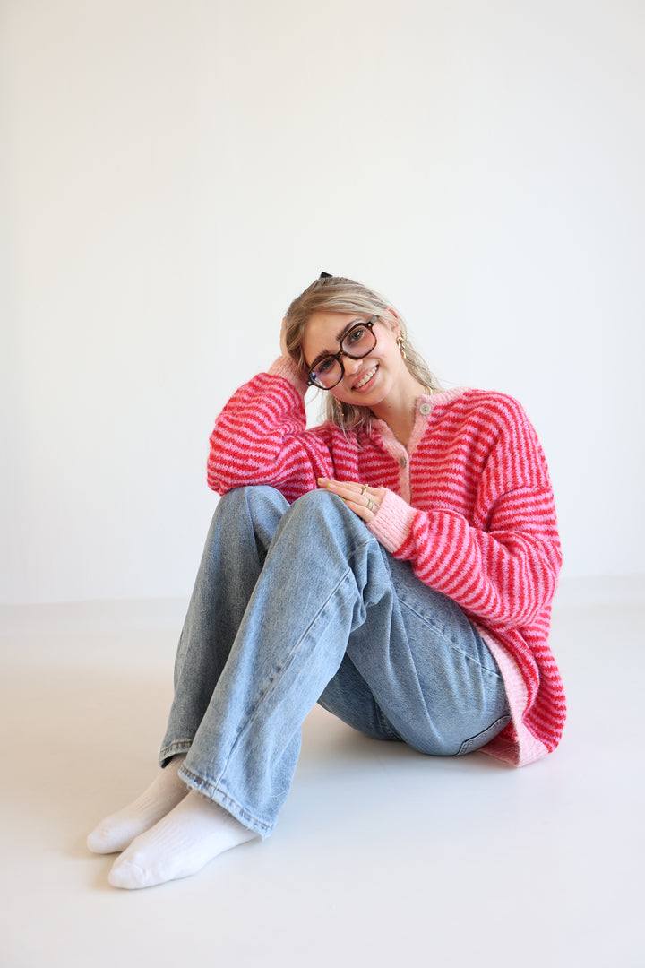 Gestreifter Cardigan Moodline Knit