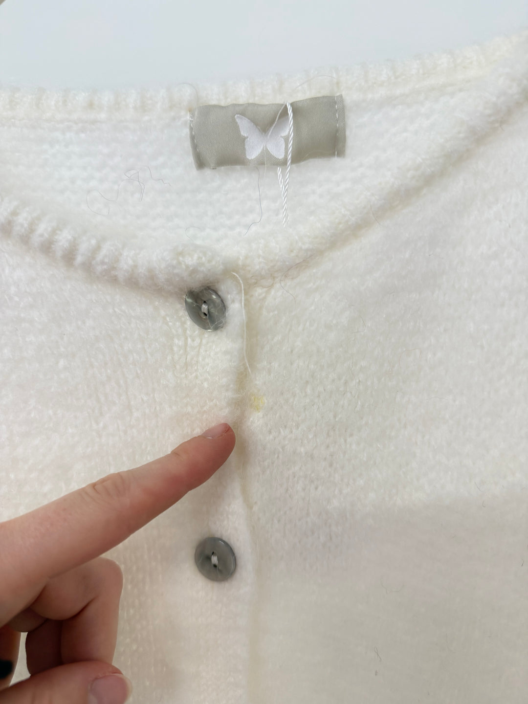 CUDDLE CLOUD CARDIGAN SOFT WHITE (B-WARE)