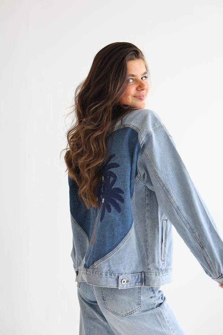 Palm Breeze Denim Jacket