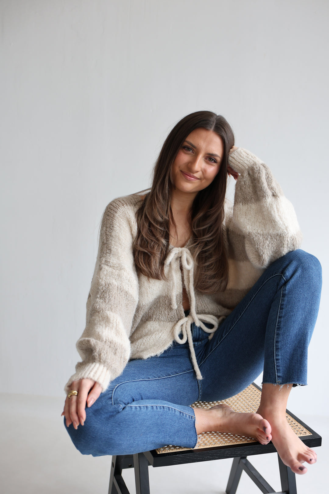 Gestreifter Cardigan Luana