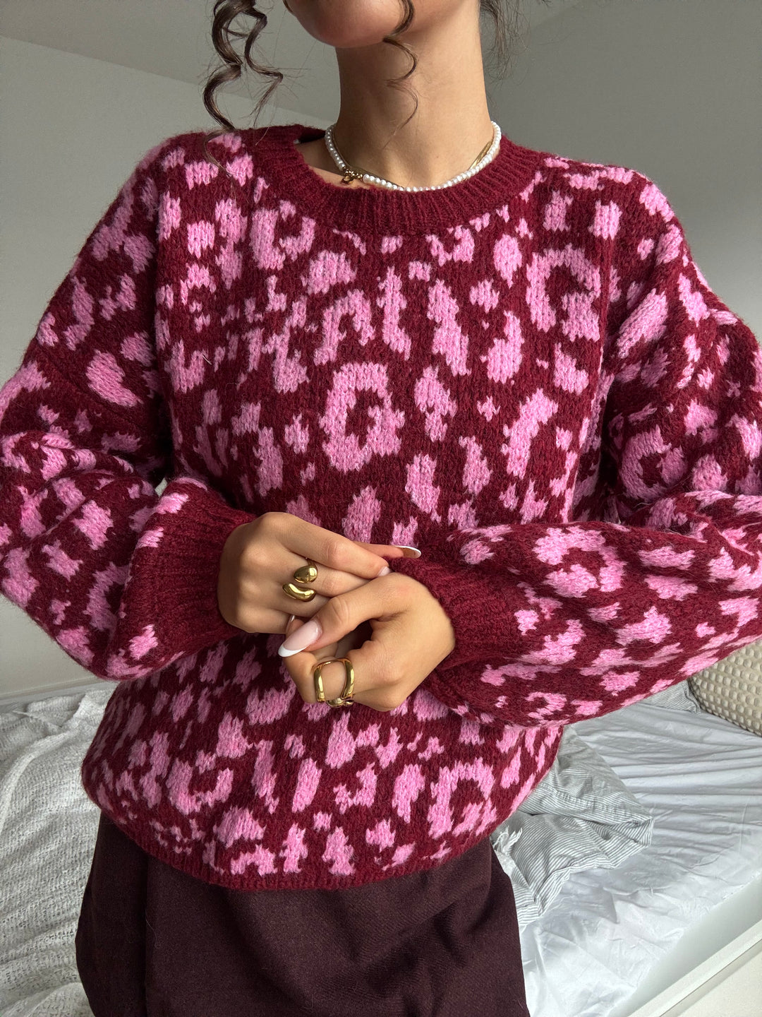 Pullover Soft Leopard Knit