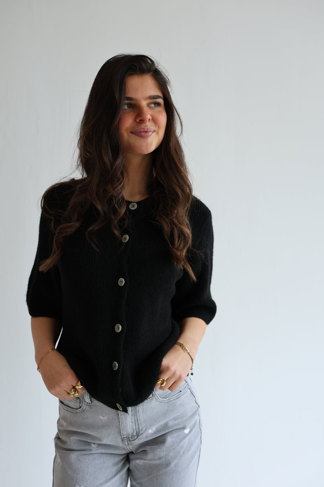 Kurzarm Cardigan Jolina