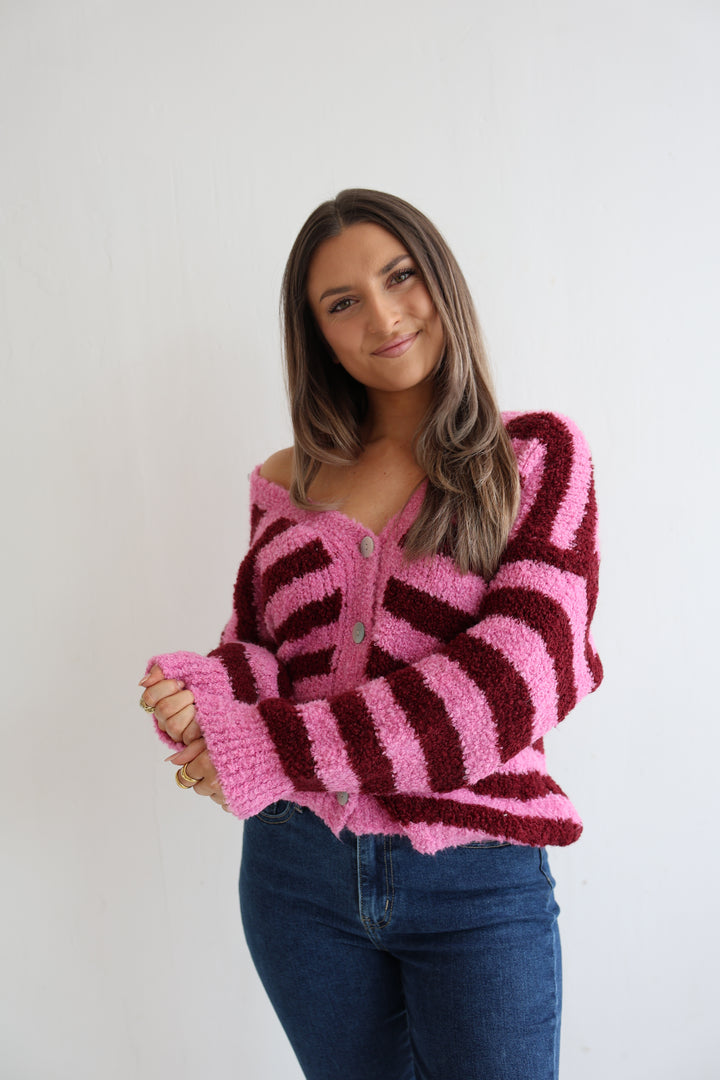Cardigan Cuddle Stripes