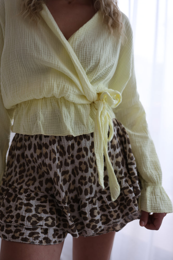 Wickelbluse aus Musselin Melly