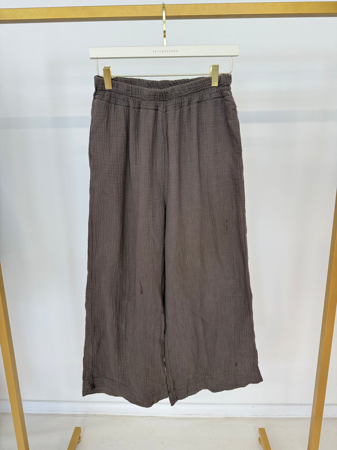 CASUAL MUSSELIN PANTS PETIT DARK CHOCOLATE (B-WARE)