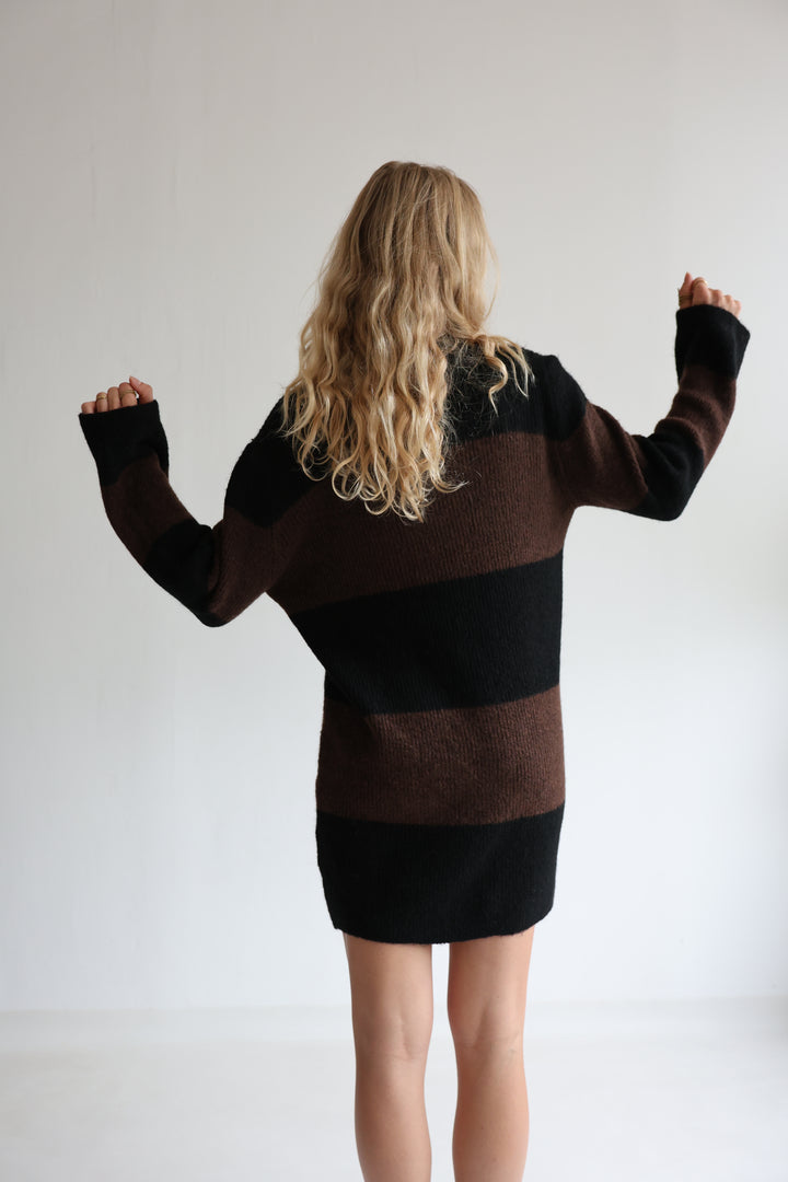 Soft Stripe Knit Dress