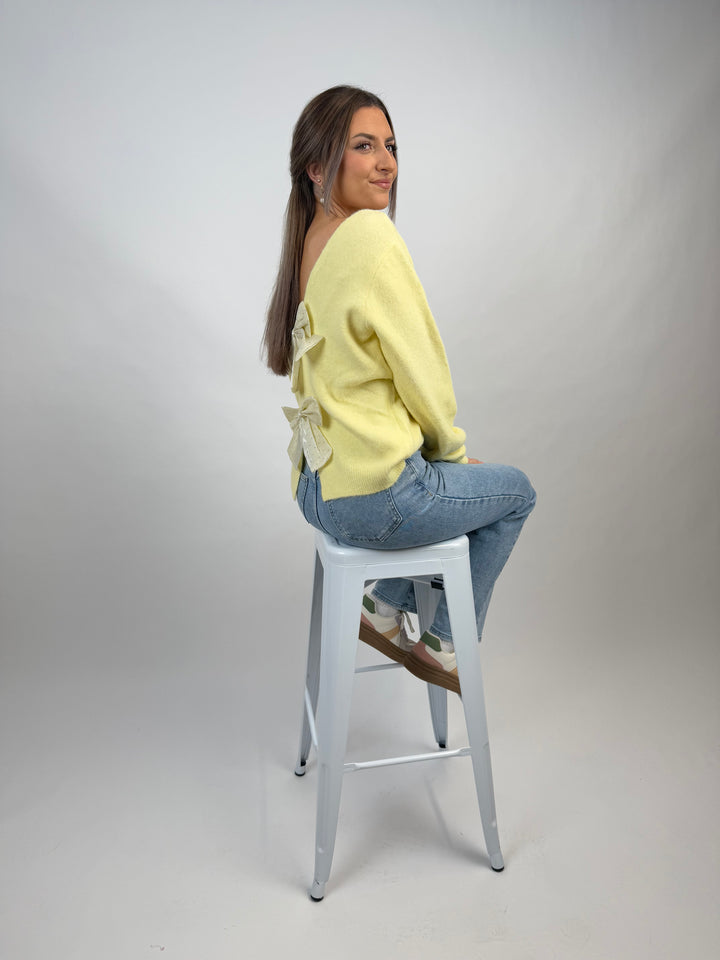 Pullover Cozy Bow Time