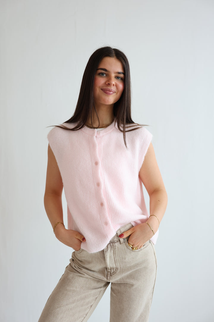 Einfarbige Weste Jolina