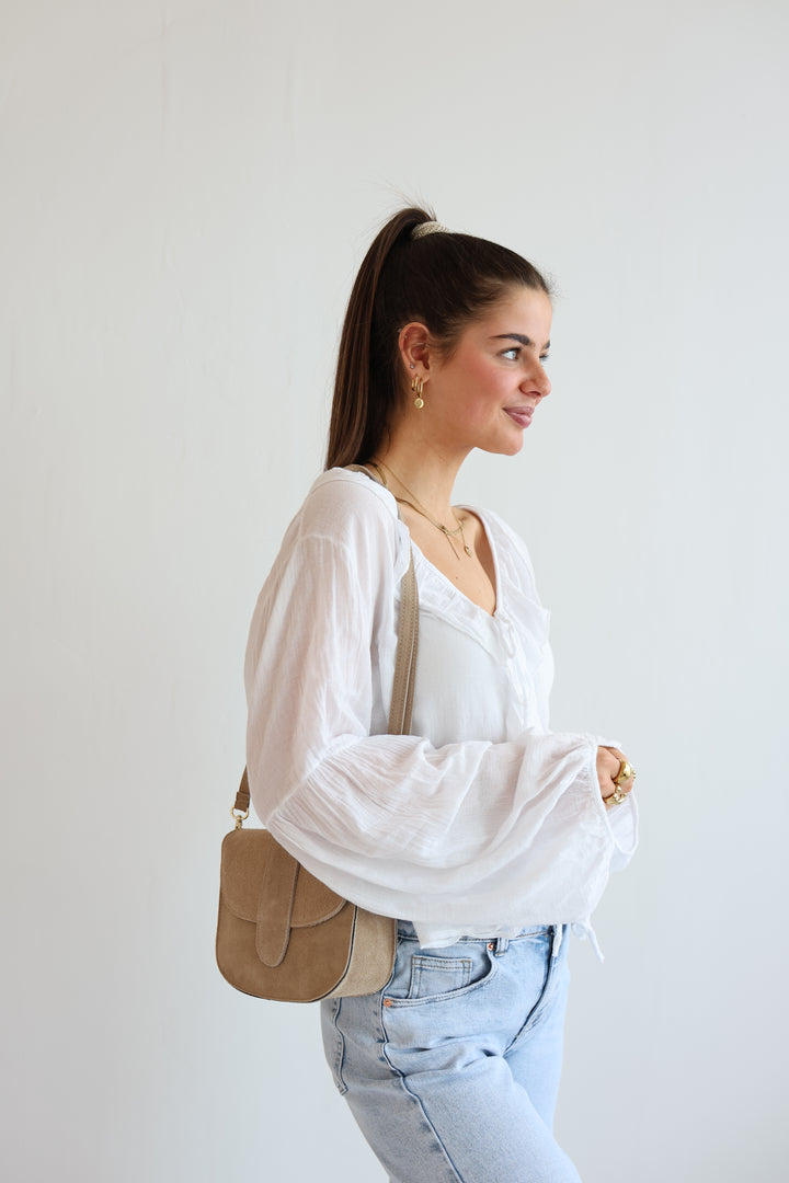 Sally Suede Handtasche