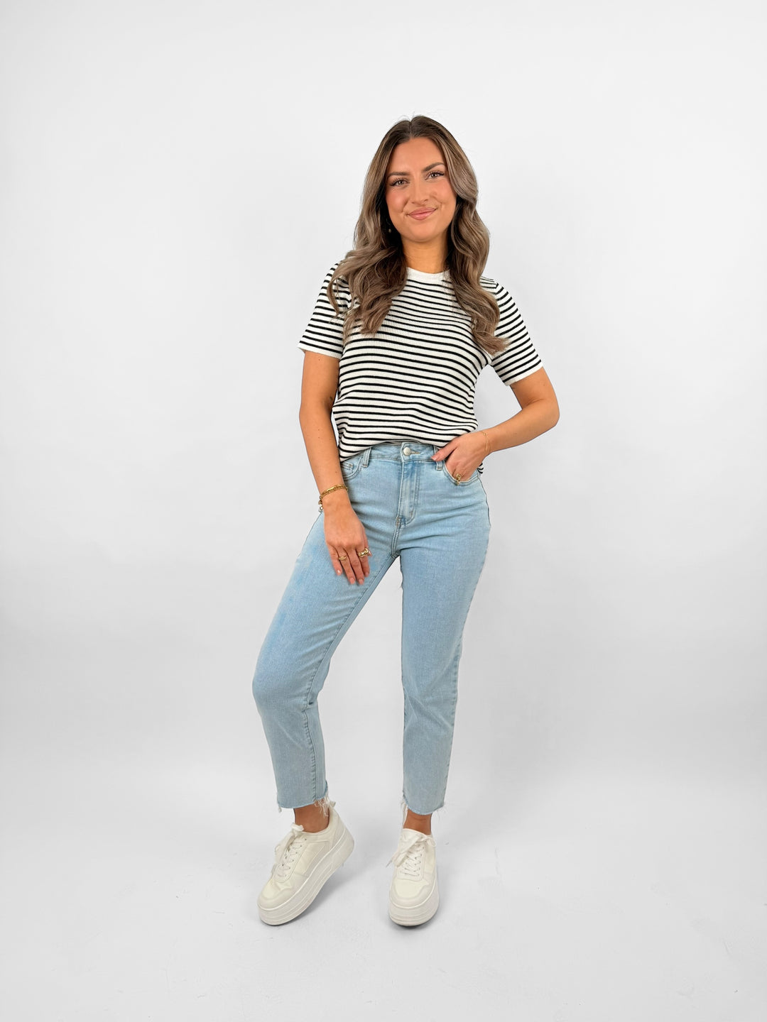 Gestreiftes T-Shirt Regular Fit
