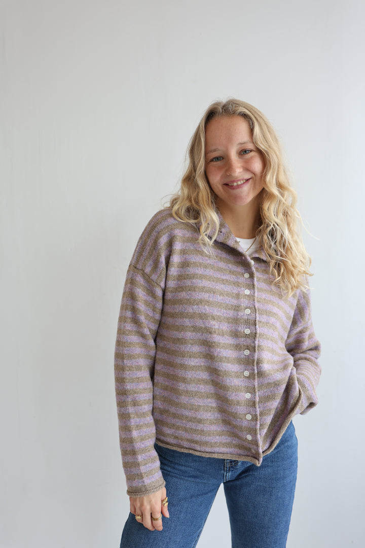Striped Classy Cardigan