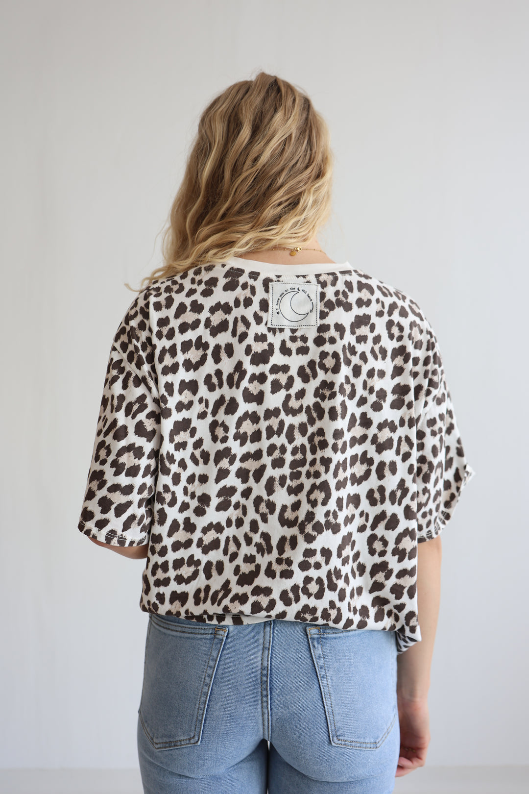 Oversize T-Shirt mit Leoprint