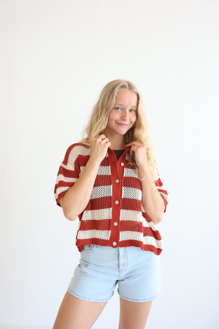 Crochet Polo T-Shirt