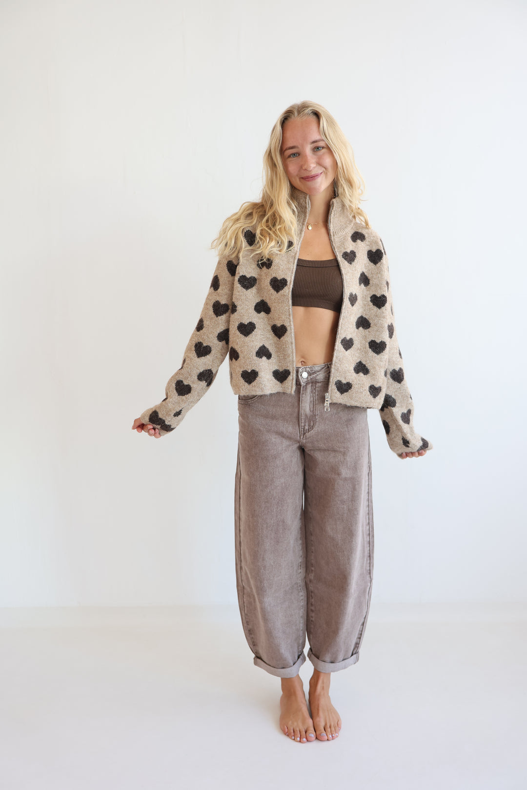 Heartbound Half-Zip Sweater