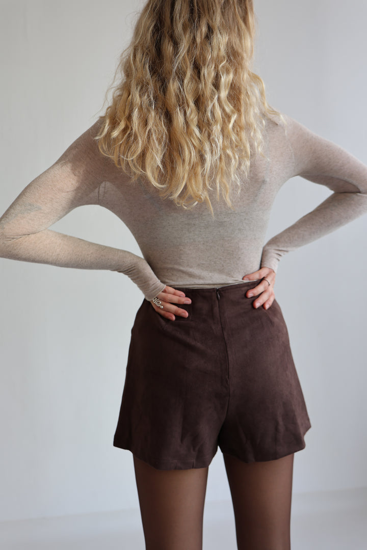 Hosenrock in Wildlederoptik