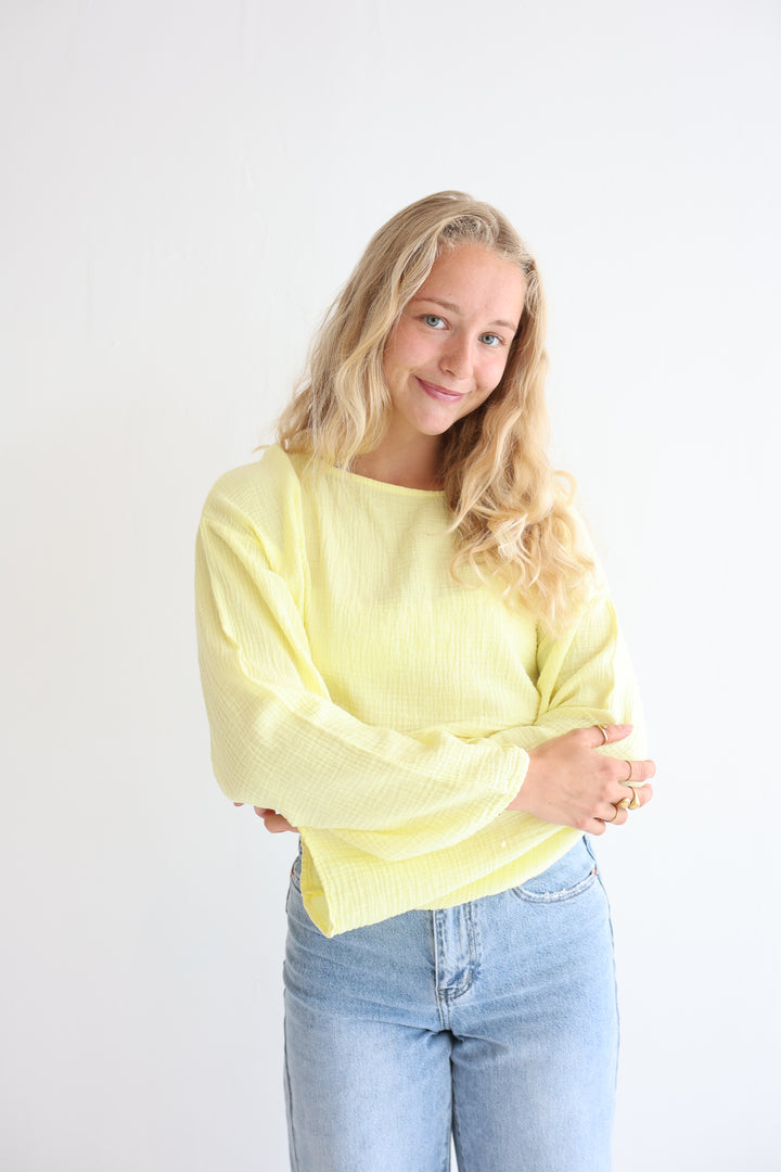 Off-Shoulder Musselinshirt Liz