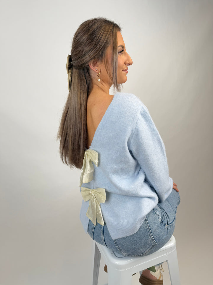Pullover Cozy Bow Time
