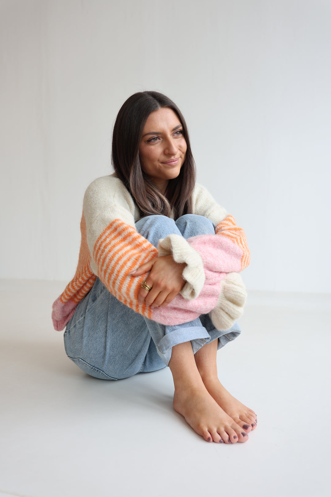 Candy Stripe Knit Cardigan