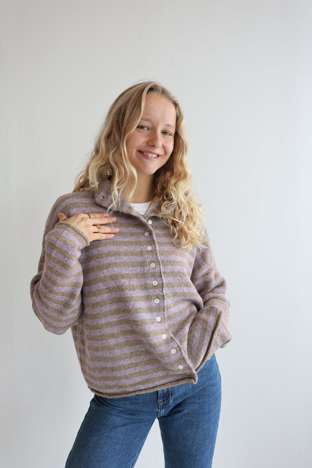 Striped Classy Cardigan