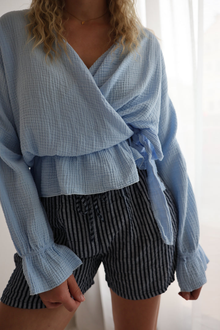 Wickelbluse aus Musselin Melly