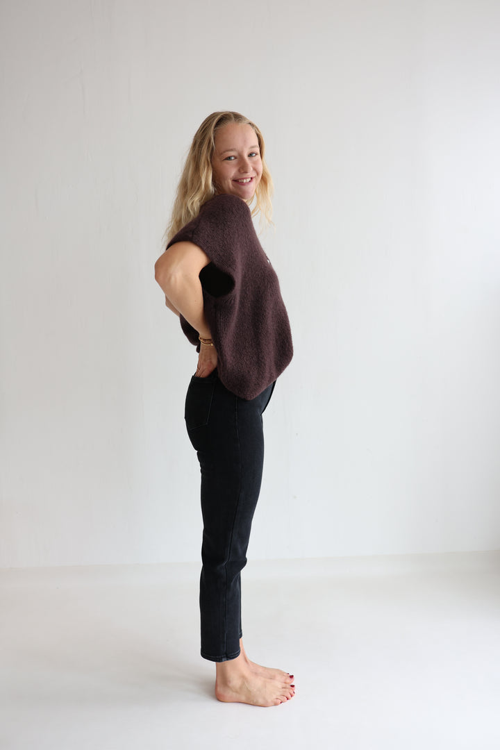 Schwarze Mom Jeans Evelyn