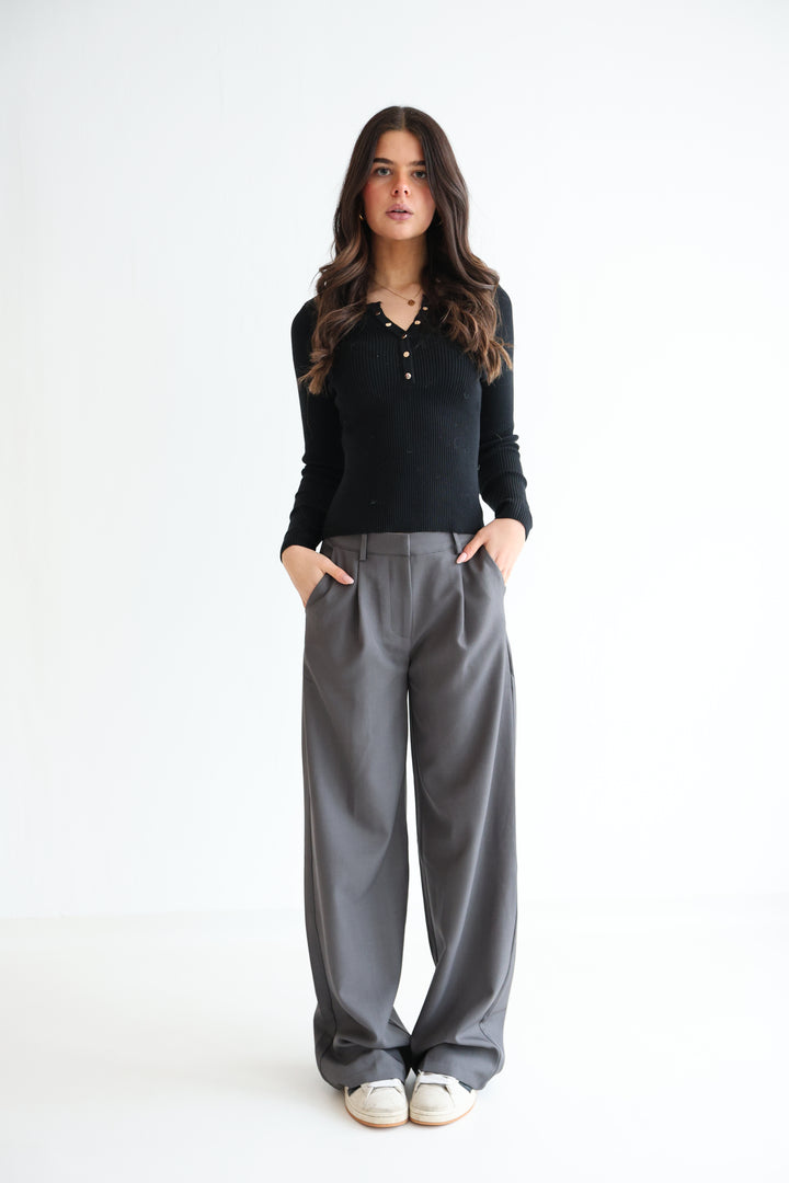 Bundfaltenhose Casual Look