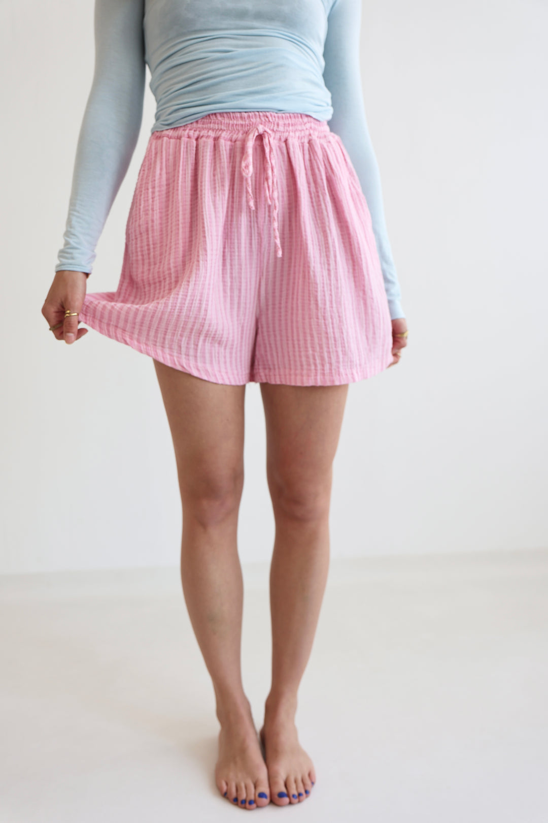 Summer Striped Musselin Shorts