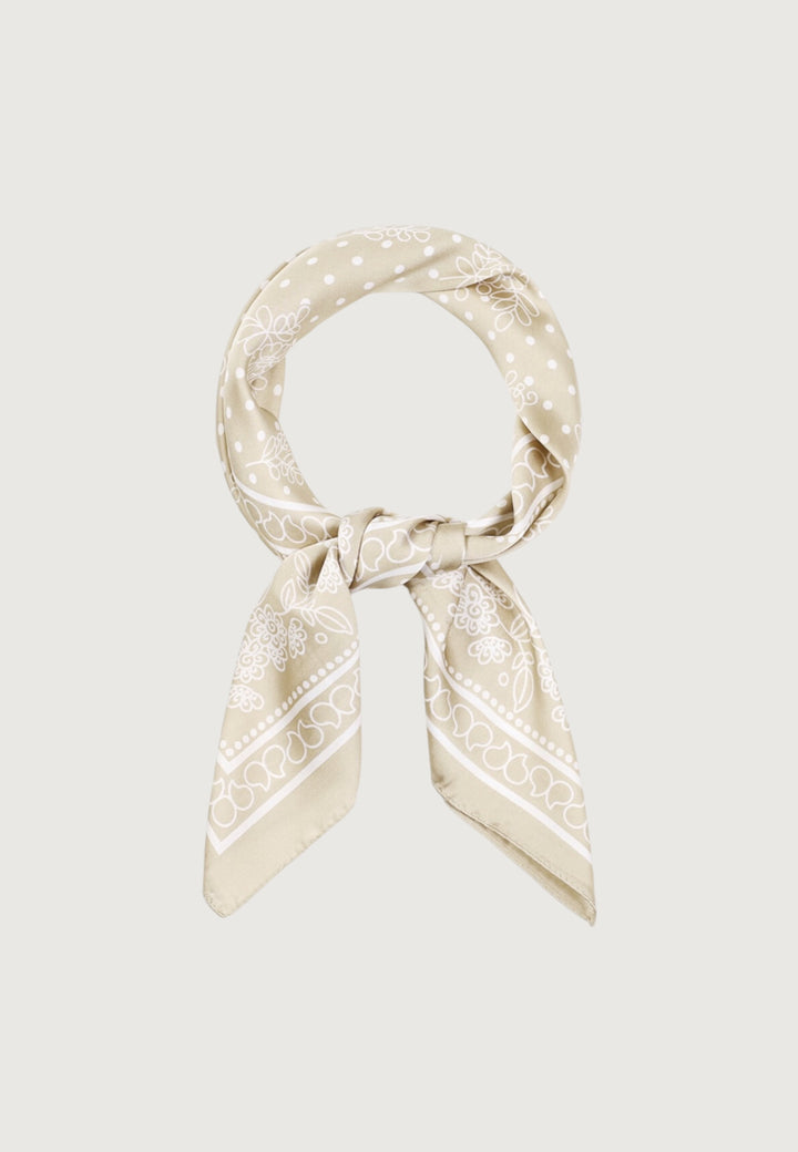 Ivory Ornate Paisley Bandana