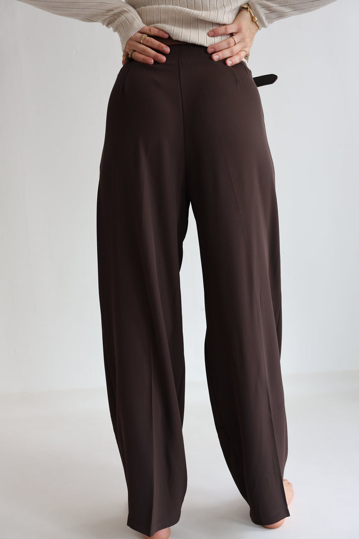 Bundfaltenhose mit Gürtel Anna (23091)