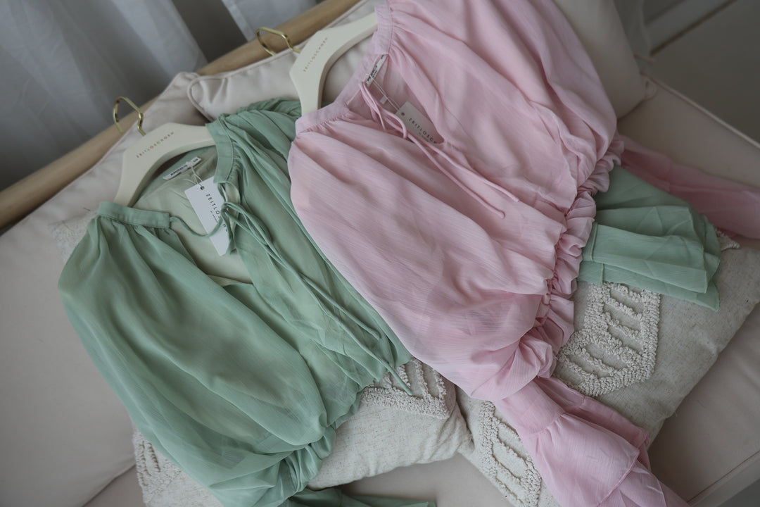 Bluse mit Volantärmeln Louisa