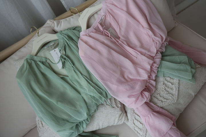 Bluse mit Volantärmeln Louisa