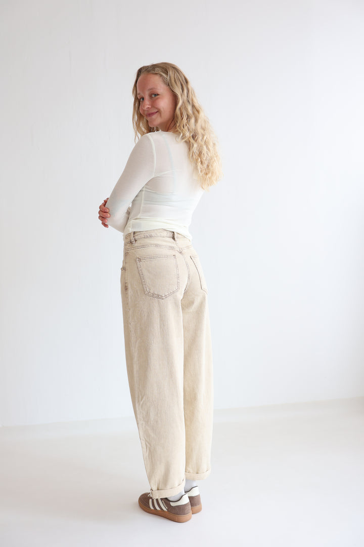 Barrel Fit Cocoa Shades Jeans