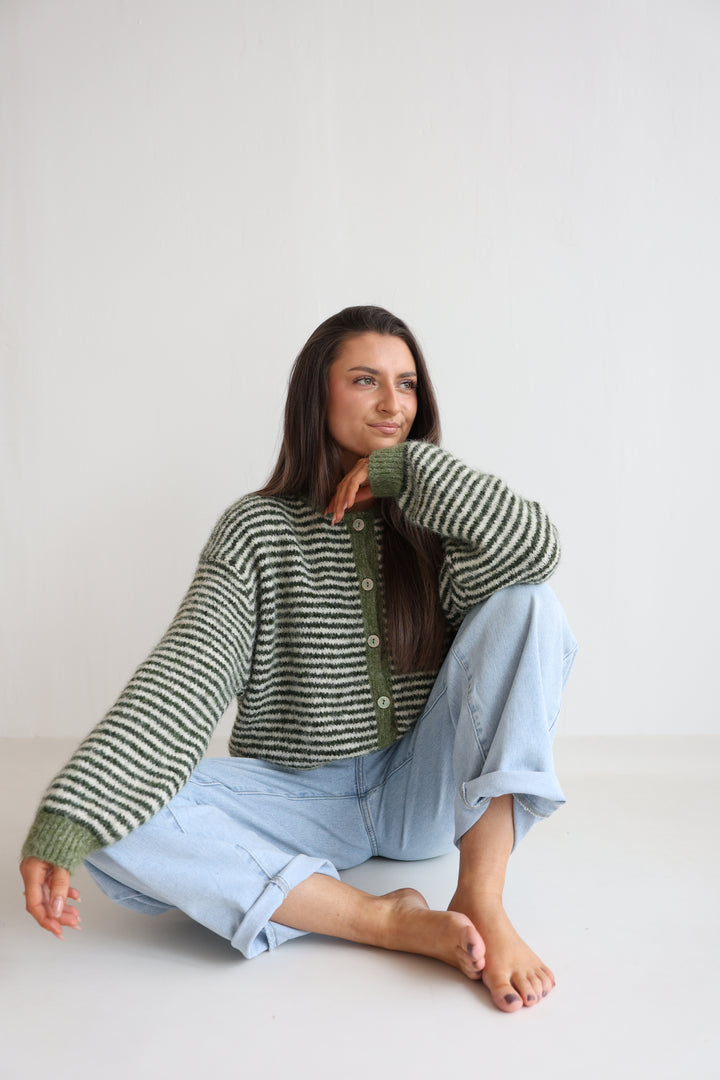 Gestreifter Cardigan Moodline Knit