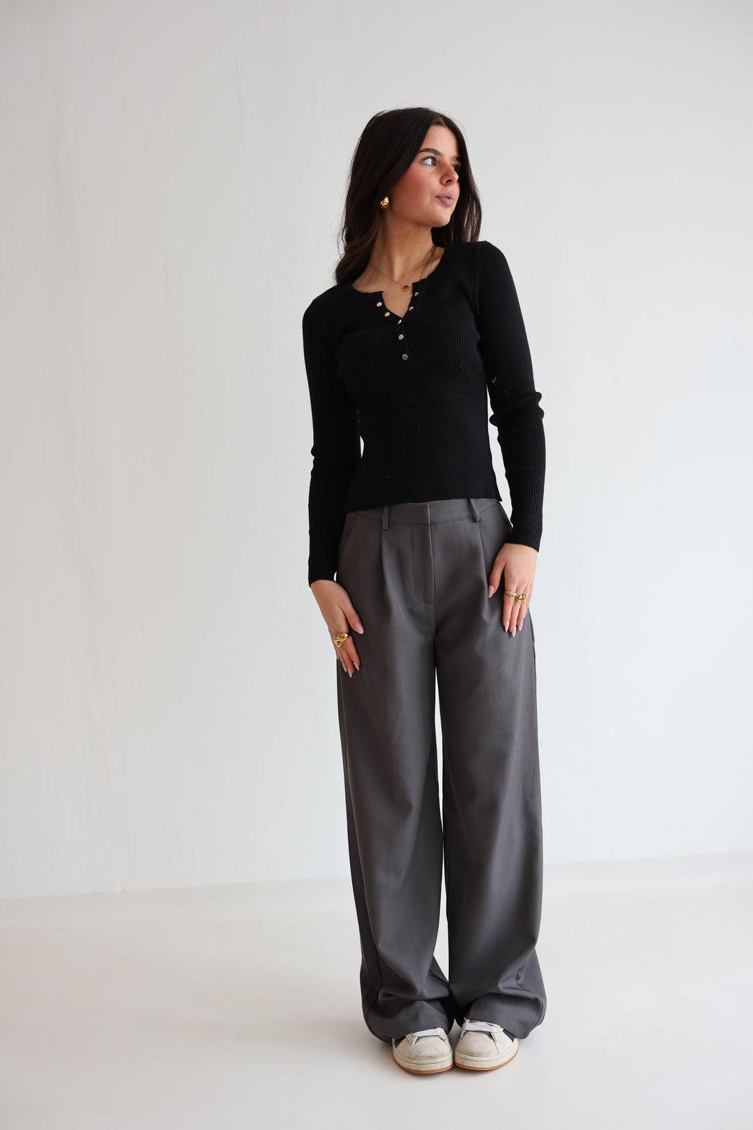 Bundfaltenhose Casual Look