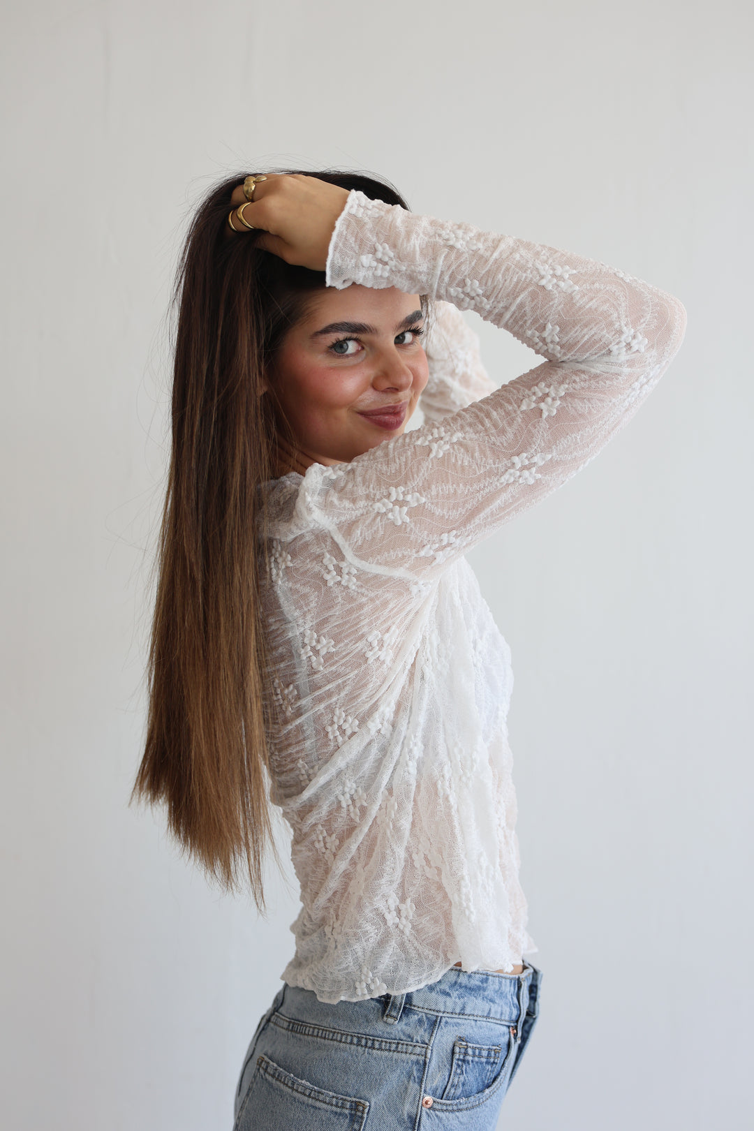 Soft Lace Longtop