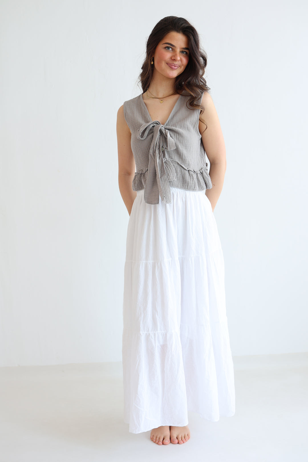 Cotton Maxi Skirt